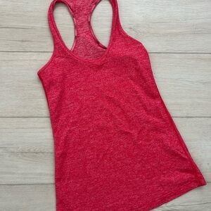 Lululemon Athletica Heathered Red Tank Top